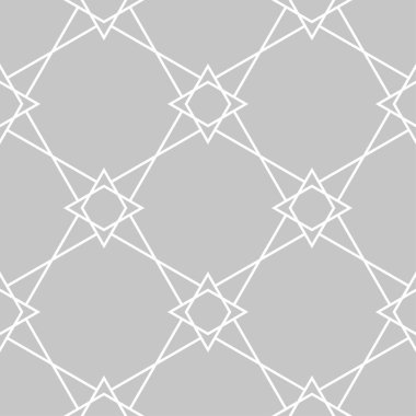 Geometrik süsleme. Işık gri seamless modeli web, Tekstil ve duvar kağıtları için