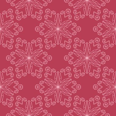 Kiraz pembe çiçek seamless modeli