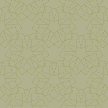 Zeytin yeşili geometrik yazdır. Web, Tekstil ve duvar kağıtları için seamless modeli
