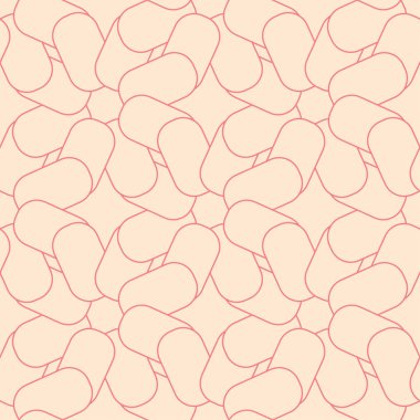 Kırmızı ve bej geometrik seamless modeli web, Tekstil ve duvar kağıtları için