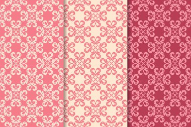 Kiraz kırmızı çiçekli süs tasarımlar. Duvar kağıtları ve kumaşlar için dikey Dikişsiz desen