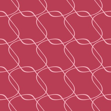 Kırmızı geometrik süsleme. Web, Tekstil ve duvar kağıtları için seamless modeli