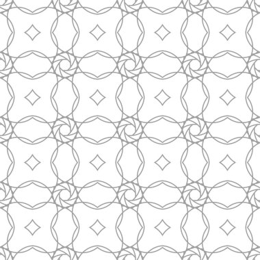 Işık gri geometrik süsleme. Web, Tekstil ve duvar kağıtları için seamless modeli