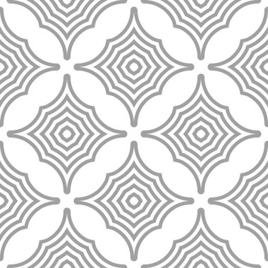 Geometrik süsleme. Işık gri seamless modeli web, Tekstil ve duvar kağıtları için