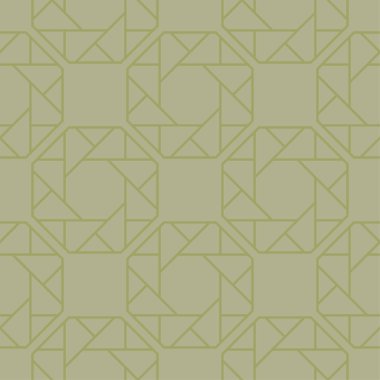 Zeytin yeşili geometrik süsleme. Web, Tekstil ve duvar kağıtları için seamless modeli