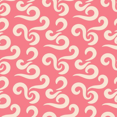 Tekstil, kumaş veya duvar kağıtları için soyut seamless modeli. Pembe bir arka plan
