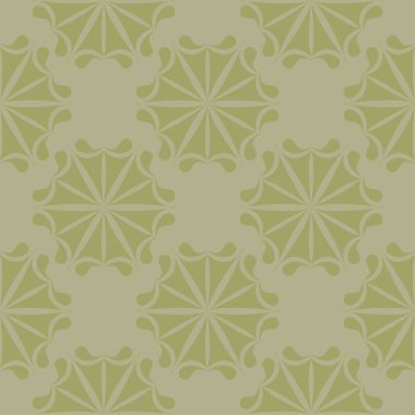 Zeytin yeşili çiçek süsleme. Tekstil ve duvar kağıtları için seamless modeli