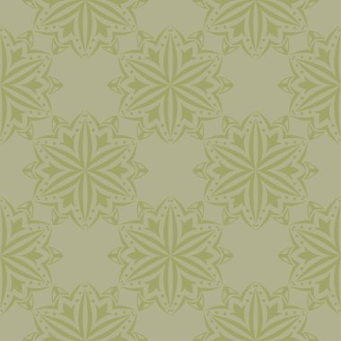 Zeytin yeşili çiçek süsleme. Tekstil ve duvar kağıtları için seamless modeli