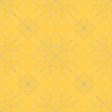 Sorunsuz çiçek desenli. Parlak sarı arka plan duvar kağıtları, Tekstil ve kumaş için çiçek tasarımları ile