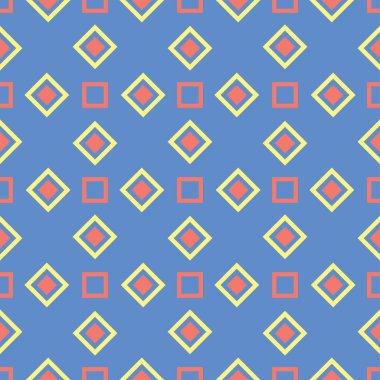 Geometrik arka plan. Mavi Dikişsiz desen duvar kağıtları, Tekstil ve kumaş için