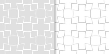 Web, Tekstil ve duvar kağıtları için dikişsiz desen ışık gri geometrik dizi