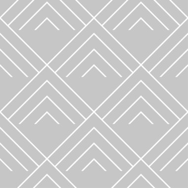 Gri ve beyaz geometrik süsleme. Web, Tekstil ve duvar kağıtları için seamless modeli