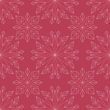 Kırmızı ve bej çiçek arka plan. Renkli Dikişsiz desen duvar kağıtları, Tekstil ve kumaş için