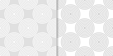 Işık gri geometrik süsler. Web, Tekstil ve duvar kağıtları için dikişsiz desen seti