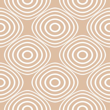 Bej ve beyaz geometrik süsleme. Web, Tekstil ve duvar kağıtları için seamless modeli