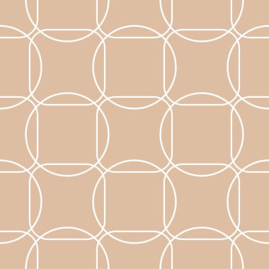 Bej ve beyaz geometrik seamless modeli web, Tekstil ve duvar kağıtları için