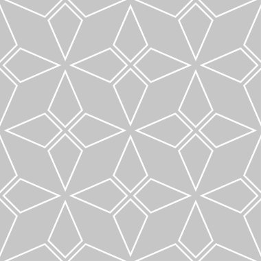 Geometrik süsleme. Işık gri seamless modeli web, Tekstil ve duvar kağıtları için