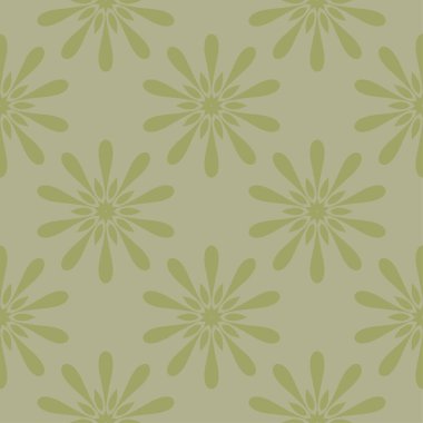 Zeytin yeşili çiçek süs tasarım. Tekstil ve duvar kağıtları için seamless modeli