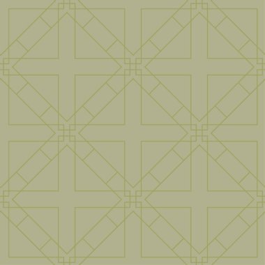 Zeytin yeşili geometrik süsleme. Web, Tekstil ve duvar kağıtları için seamless modeli