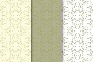 Zeytin yeşili ve beyaz geometrik dikey Dikişsiz desen web, Tekstil ve duvar kağıtları için