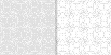 Web, Tekstil ve duvar kağıtları için ışık gri geometrik Dikişsiz desen