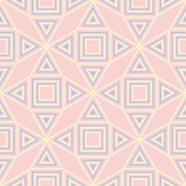 Geometrik sorunsuz pembe. Çok renkli desen duvar kağıtları, Tekstil ve kumaş için
