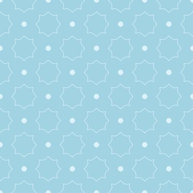 Hafif mavi geometrik süsleme. Web, Tekstil ve duvar kağıtları için seamless modeli