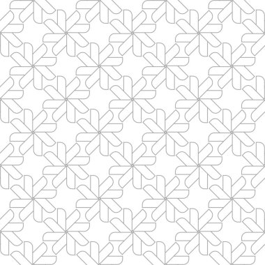 Beyaz arka planda gri geometrik süsleme. Web, Tekstil ve duvar kağıtları için seamless modeli