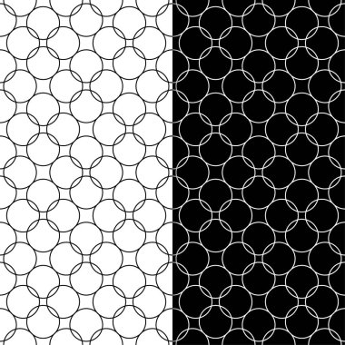 Siyah ve beyaz geometrik Dikişsiz desen web, Tekstil ve duvar kağıtları için