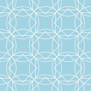 Lacivert ve beyaz geometrik süsleme. Web, Tekstil ve duvar kağıtları için seamless modeli