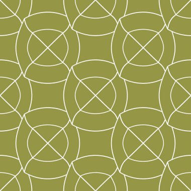 Zeytin yeşili ve beyaz geometrik seamless modeli web, Tekstil ve duvar kağıtları için