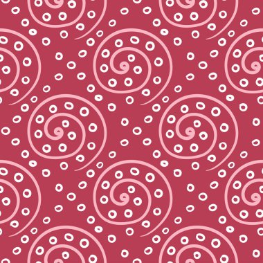 Geometrik arka plan. Kırmızı ve bej Dikişsiz desen duvar kağıtları, Tekstil ve kumaş için