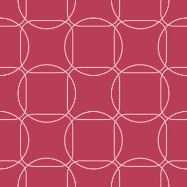 Kırmızı ve soluk pembe geometrik seamless modeli web, Tekstil ve duvar kağıtları için