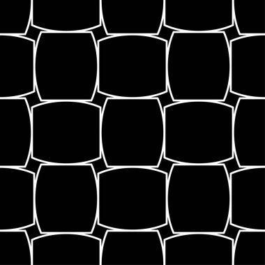 Siyah ve beyaz geometrik süsleme. Web, Tekstil ve duvar kağıtları için seamless modeli
