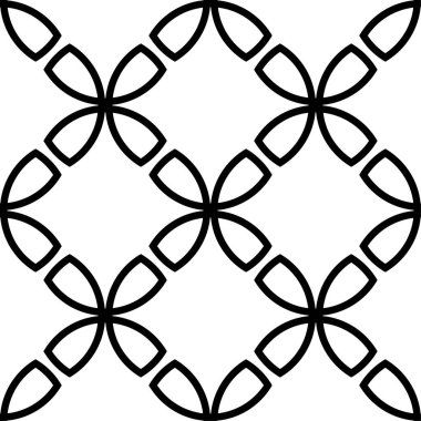 Geometrik siyah ve beyaz soyut seamless modeli. Arka plan için duvar kağıdı, tekstil