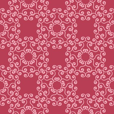 Kırmızı çiçek sorunsuz arka plan. Tekstil ve duvar kağıtları için dekoratif desen