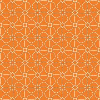 Turuncu geometrik süsleme. Web, Tekstil ve duvar kağıtları için seamless modeli