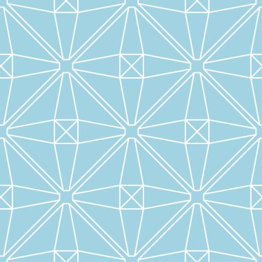 Soluk mavi geometrik baskı. Web, Tekstil ve duvar kağıtları için seamless modeli