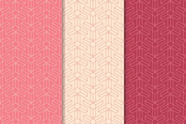 Kiraz kırmızı geometrik dikey Dikişsiz desen web, Tekstil ve duvar kağıtları için