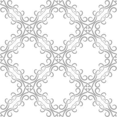 Tekstil, kumaş veya duvar kağıtları için soyut seamless modeli. Gri ve beyaz arka plan