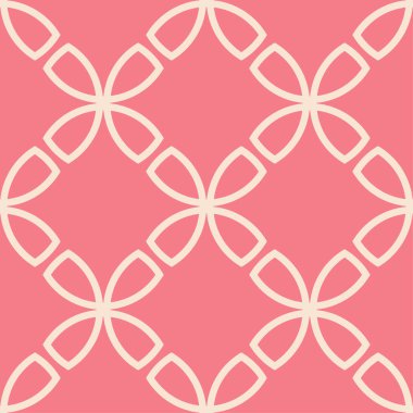Geometrik pembe ve bej seamless modeli Özet. Arka plan için duvar kağıdı, tekstil