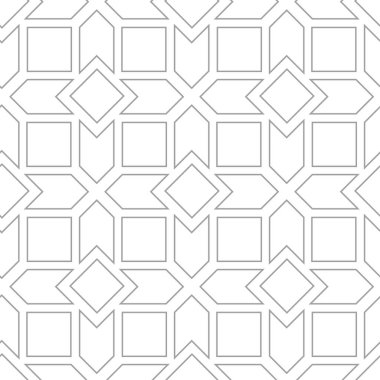 Işık gri geometrik baskı. Web, Tekstil ve duvar kağıtları için seamless modeli