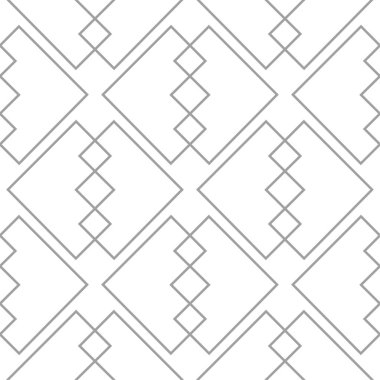 Işık gri geometrik süsleme. Web, Tekstil ve duvar kağıtları için seamless modeli