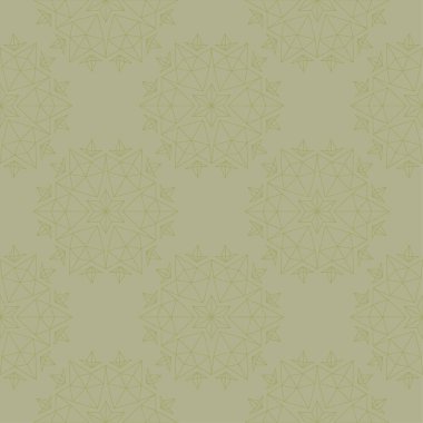 Zeytin yeşili çiçek süsleme. Tekstil ve duvar kağıtları için seamless modeli