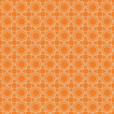 Turuncu geometrik süsleme. Web, Tekstil ve duvar kağıtları için seamless modeli
