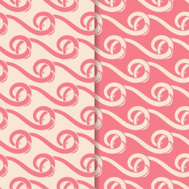 Tekstil, kumaş veya duvar kağıtları için soyut Dikişsiz desen. Pembe arka planlar