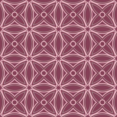 Geometrik seamless modeli. Mor kırmızı arka plan duvar kağıtları, Tekstil ve kumaş için