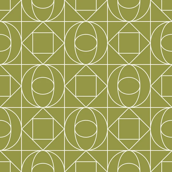 Zeytin yeşili ve beyaz geometrik yazdır. Web, Tekstil ve duvar kağıtları için seamless modeli
