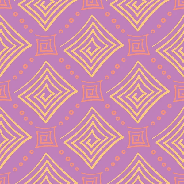 Geometrik menekşe seamless modeli. Parlak renkli arka plan duvar kağıtları, Tekstil ve kumaş için pembe ve sarı öğeler