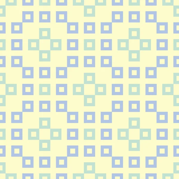 Beige Blue Green Geometric Seamless Pattern Wallpapers Textile Fabrics — Stock Vector